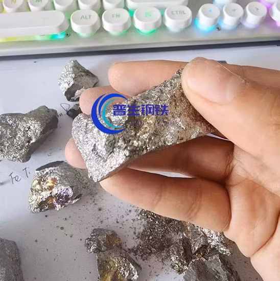 Ferrotitanio 70 de aleación de Feti, terrón de metal/ferrotitanio en polvo de hierro con precio de fábrica